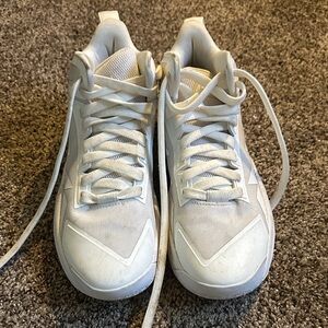 White Moolah Women’s Hightop Basketball Sneakers